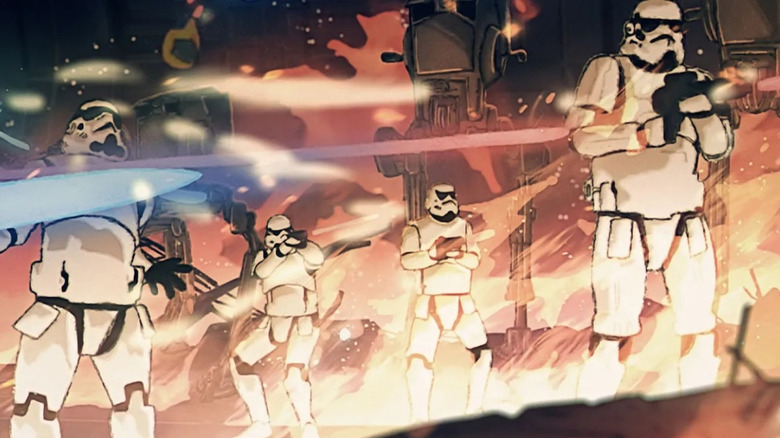 Stormroopers Under Fire in Star Wars: Visions
