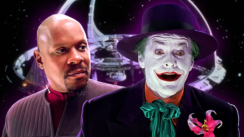 Gambar gabungan Avery Brooks sebagai Kapten Ben Sisko di Star Trek Deep Space Nine dan Jack Nicholson sebagai Joker di Batman