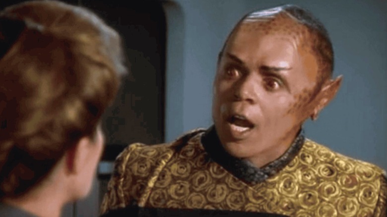 Tuvix berteriak pada Kapten Janeway di Star Trek: Voyager