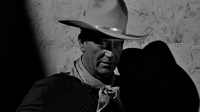 John Wayne sebagai Tom Doniphon dalam pria yang menembak Liberty Valance
