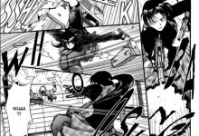 Black Lagoon Manga Revy menembakkan dan memuat ulang senjata