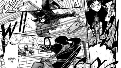 Black Lagoon Manga Revy menembakkan dan memuat ulang senjata