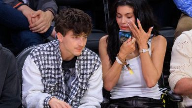 Timothee Chalamet dan Kylie Jenner di Lakers Vs. Timberwolves - Game 5