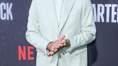Travis Kelce di Premiere Los Angeles dari Netflix 'Quarterback' Season 1